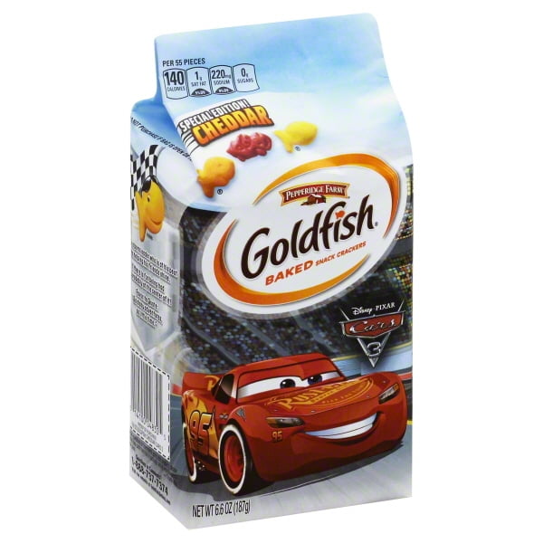 Pepperidge Farm Goldfish Disney Pixar Cars 3 Baked Snack Crackers, 6.6