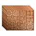 thumbnail image 3 of FASÃ„DE Traditional Style/Pattern 1 Decorative Vinyl 18in x 24in Backsplash Panel in Polished Copper (5 Pack), 3 of 15