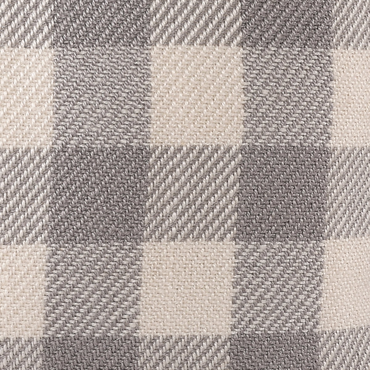 Harlow Hill Eva 20" x 20" Light Gray/Ivory Plaid Performance Adult Decorative Throw Pillow Cover
