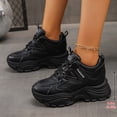 thumbnail image 5 of Women's Breathable Sneakers, Mesh Lightweight, Easy - Walk Casual Sport Strap Athletic Running Shoes with Platform Sole for Height Increase, 5 of 9