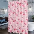 thumbnail image 5 of Shower Curtain for Bathroom Summer Flaming Birds on Pink Waterproof Bath Curtains Shower Curtains with Hooks,Cute Animals Bathroom Curtain Privacy Drapes for Bathtubs Toilet 36x72in, 5 of 9