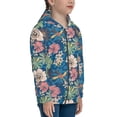 thumbnail image 5 of Picia Colorful Flowers for Boys Fashion Full-zip Hoodies & Sweatshirts with Kangaroo Pocket,Zip-up Hooded Sweatshirt for Kid, Moisture Wicking & Breathable-Medium, 5 of 6