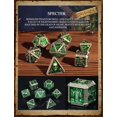 thumbnail image 4 of DND Metal Dice Set D&D Polyhedral Dice Set with Gift Box Metal Box Dice Set Polyhedron Dice for Dungeons and Dragons D&D RPG Table Games D4 D6 D8 D10 D12 D20 Role Playing Game, 4 of 15
