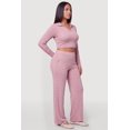 thumbnail image 2 of Women's Plus Size High Waisted Wide Leg Casual Pants with Pockets, 2 of 4