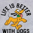 thumbnail image 3 of Mickey & Friends - Pluto Life Is Better With Dogs - Toddler And Youth Crewneck Fleece Sweatshirt, 3 of 5
