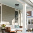 thumbnail image 6 of C Cattleya Black Motion Sensing Dusk to Dawn Outdoor Flush Mount Ceiling Light, 6 of 7