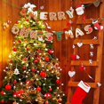 thumbnail image 4 of Banner de Feliz Navidad 2024 Decoraciones navideñas para el hogar Guirnalda Adorno de Papá Noel Bandera colgante Regalo de Navidad Decoración de Año Nuevo, 4 of 5