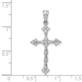 thumbnail image 4 of 14K White Gold Charm Pendant Diamond Round 1 4Ct. Cross, 4 of 4