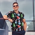 thumbnail image 4 of Fotbe Disco Mirror Ball Snowman Camiseta Polo de Golf para Hombre con Estampado – Camisa Deportiva Transpirable con Cuello Abotonado-3X-Large, 4 of 6
