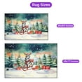 thumbnail image 5 of Merry Christmas Santa Reindeer Antlers Alaskan Malamute Sleigh Xmas Winter Holiday Indoor Rug Alaska Mal Dog Lovers Gifts Carpet Living Bed Room Sofa Home Decor - 00023, 5 of 5