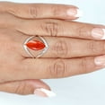thumbnail image 4 of Natural Sponge Coral Ring 925 Sterling Silver Handmade Jewelry, 4 of 10