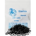 thumbnail image 1 of LA MIERE Non latex 100P Black Orthodontic Elastics Dental Rubber Bands Intraoral Black Elastic Bands (Medium, 5 Oz, 1/8" (3.2mm)), 1 of 4