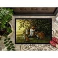 thumbnail image 3 of Foxes Resitng under the Tree Door Mat, 3 of 4