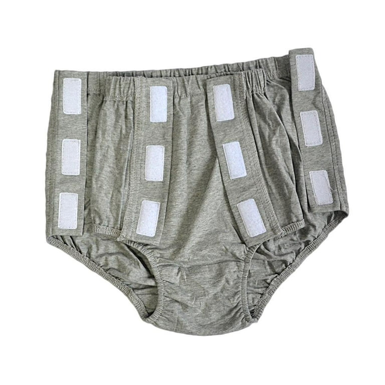 Cotton Incontinence Pants for Adults Elder Grey XXXL 