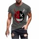 thumbnail image 2 of Blusas y camisas de manga corta y cuello redondo para hombre. Blusas/camisetas de manga corta con cuello redondo y estampado de Halloween para hombre. Blusa para hombre., 2 of 5