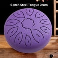 thumbnail image 4 of Mini Tambour à Languette en Acier 6 Pouces 11 Notes Poignée Tambour C Clé avec Tambour Maillet Cure-Doigts Instruments de Musique pour Méditation Yoga, 4 of 6