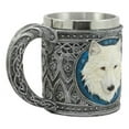thumbnail image 4 of Ebros Celtic Direwolf Ghost White Wolf Coffee Mug 14oz Animal Spirit Wolf Mug, 4 of 6
