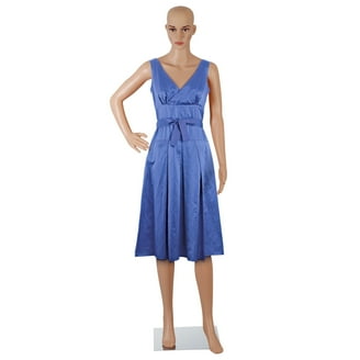 blue embroidered maxi dress FEMALE EXTRA LARGE ADJUSTABLE DRESS FORM MM-JFFH10