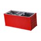 thumbnail image 3 of Organizador de escritorio portátil con múltiples compartimentos para bolígrafos y contenedores de envío Rojo, 3 of 6
