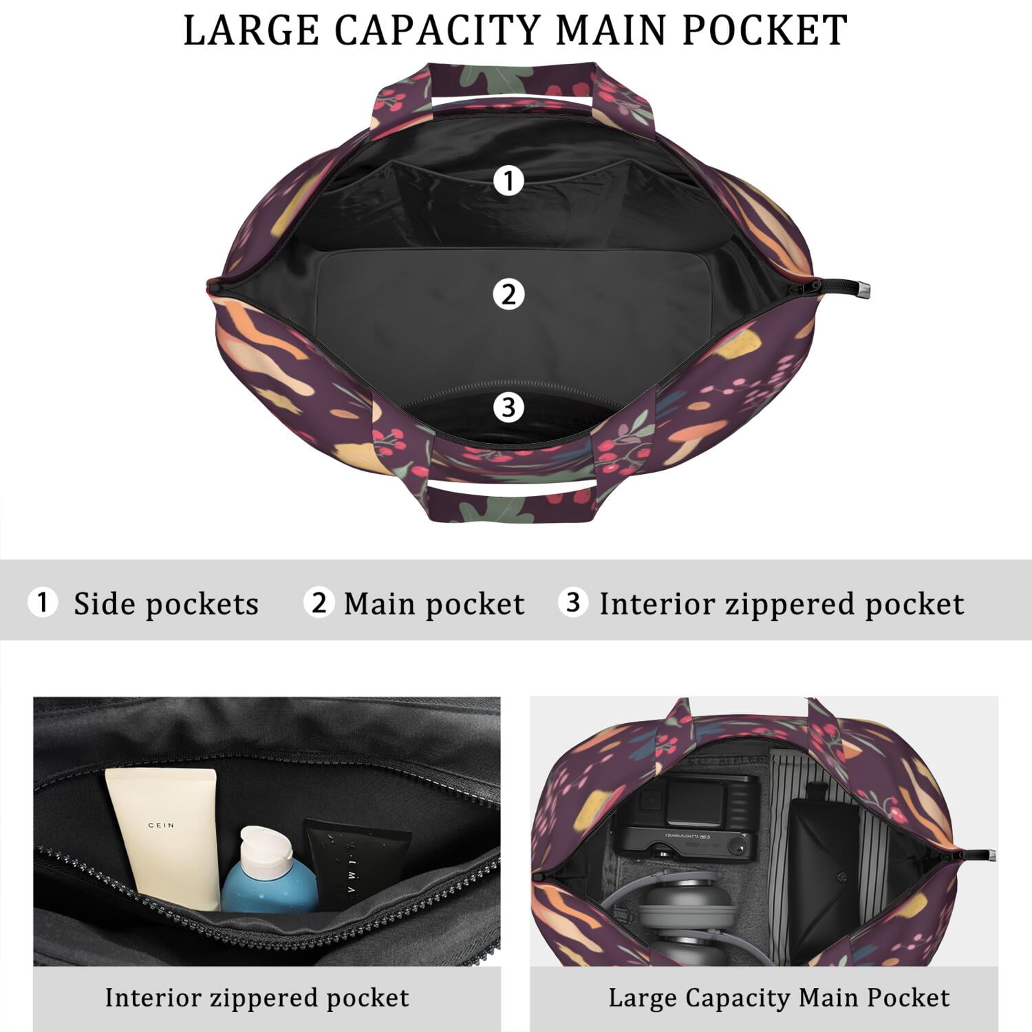 Travel Bag for Women,Travel Duffel Bag Gym Duffle Sports Gym Tote Bag for Gym Sessions
