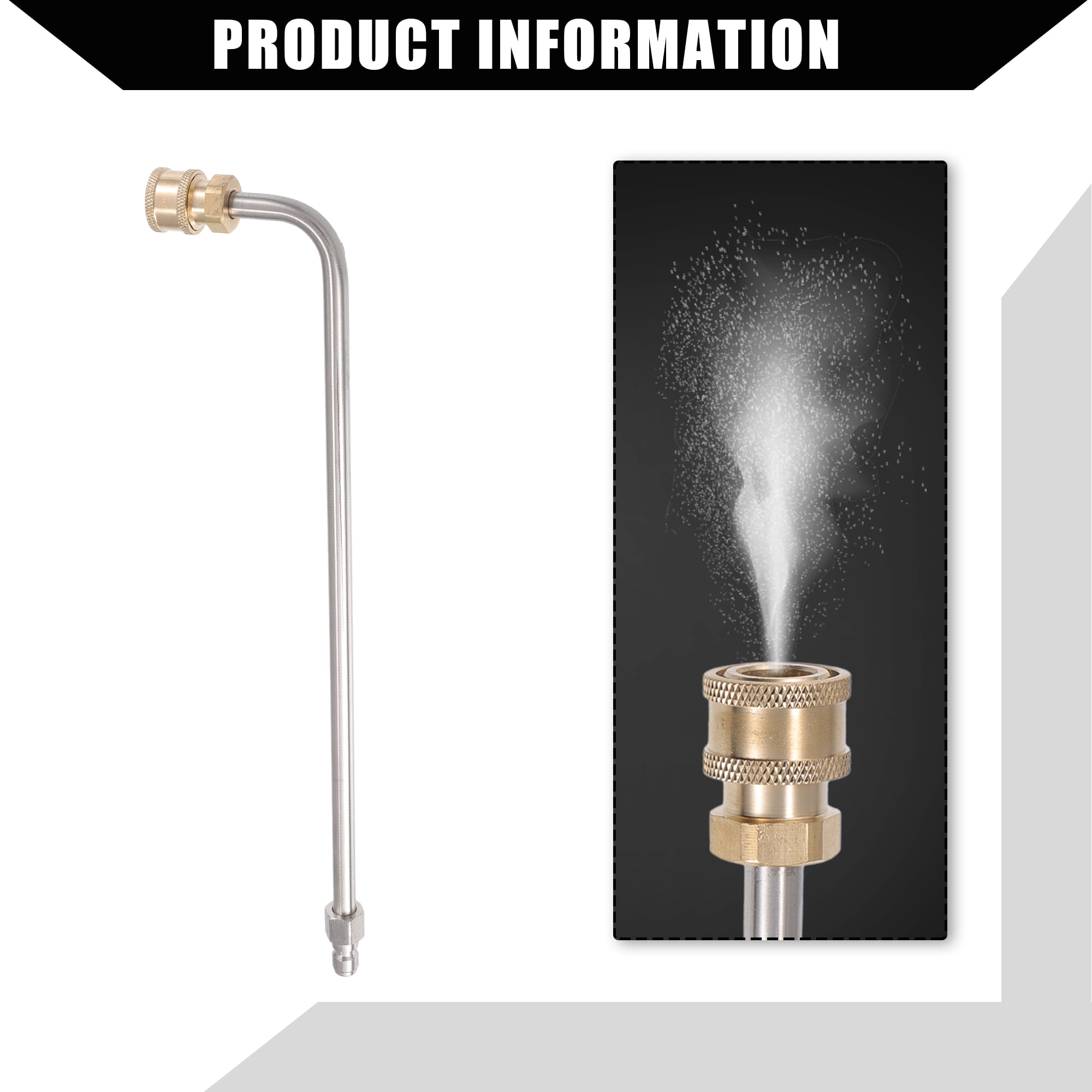 Unique Bargains Pressure Washer Extension Wand for Car Motorcycle Bike 35cm