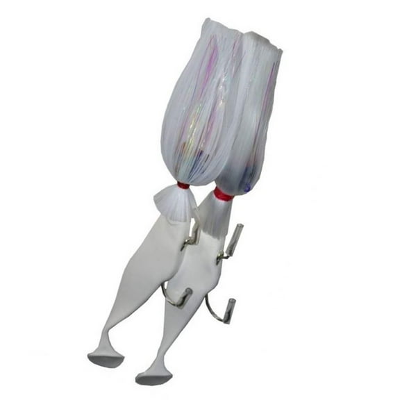 Blue Water Candy Tandem Parachute Bait Rigs, 12oz x 8oz, White