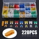 thumbnail image 2 of Kit surtido de fusibles de aluminio para automóvil de 182 piezas,fusibles estándar y bajos (5 A/7,5 A/10 A/15 A/20 A/25 A/30 A/35 A/40 A),fusibles automáticos mixtos Cooclensportey, 2 of 7