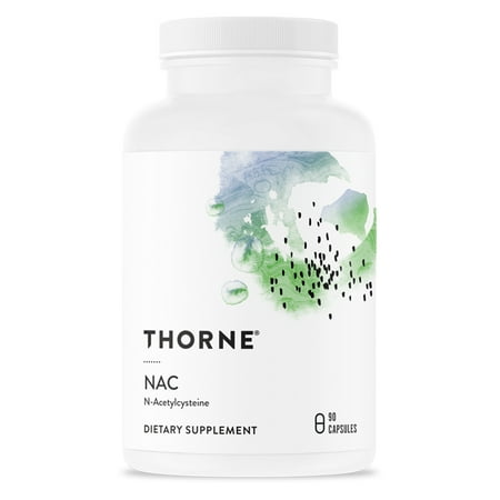 Thorne Research - NAC (Formerly Cysteplus) - N-Acetylcysteine for Liver Support, Detoxification, and Immune Function - 90 Capsules