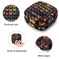 thumbnail image 3 of Sanitary Napkin Storage Bag for Girls Women, Portable First Period Pads Bag Tampons Holder Girls Travel Makeup Bag, Large Capacity Collection of Colorful Butterflies Black Background, 3 of 6