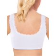 thumbnail image 4 of Lovely Lace Front Hook Bra, Size XXL White, 4 of 7