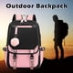 thumbnail image 4 of Bolso Mochila casual de moda Hit Color Daypack Niños Niñas Estudiantes para viajes de campamento, 4 of 5