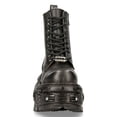 thumbnail image 4 of NEW ROCK BOOTS TANK083-C1 Real Leather Combat Black Platform Biker Military Shoe 45, 4 of 6