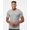 Heather Grey, variant on Tultex - Unisex Poly-Rich V-Neck T-Shirt - 207