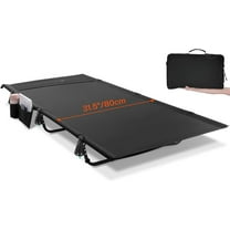 Camping Cot, Extra Wide Compact Sleeping Cots with Side Pocket - Lightweight Folding Cot for Camping Traveling Tent Day, Carry Bag Included