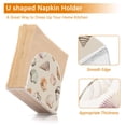 thumbnail image 5 of Yayeee Napkin Holder for Table Kitchen Paper Tissue Organization, Green Watercolor Seashells, 5 of 8
