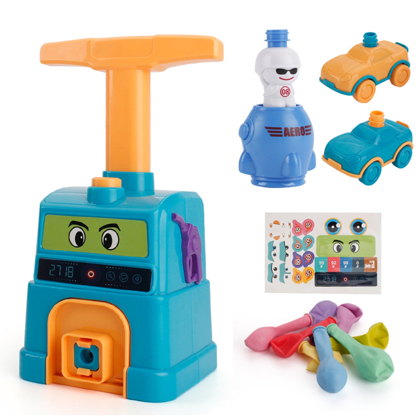 Toys Frog Balloon Powered Launch Car,Aerodynamic Cars Stem Toys,Balloon