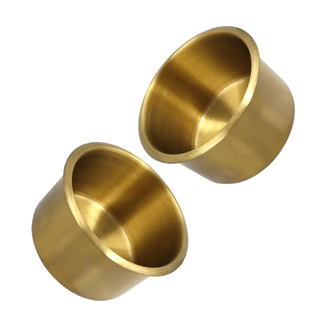 EXHUMKY 2Ud Portavasos Dorado Multifuncional Para Sofá Auto Yacht Rv Con Función Organizadora