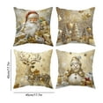 thumbnail image 6 of 4PCS Stunning 3D Visual Effect Christmas Pillow Covers, Festive Holiday Decoration for Sofa and Living Room, Bedroom and Family Gatherings, Size 18"x18" Multicolor, 6 of 6