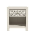 thumbnail image 5 of STYLIVIA 1-Drawer Nightstand with Open Shelf Parchment 17.8" W x 16.1" D x 20.3" H, 5 of 8