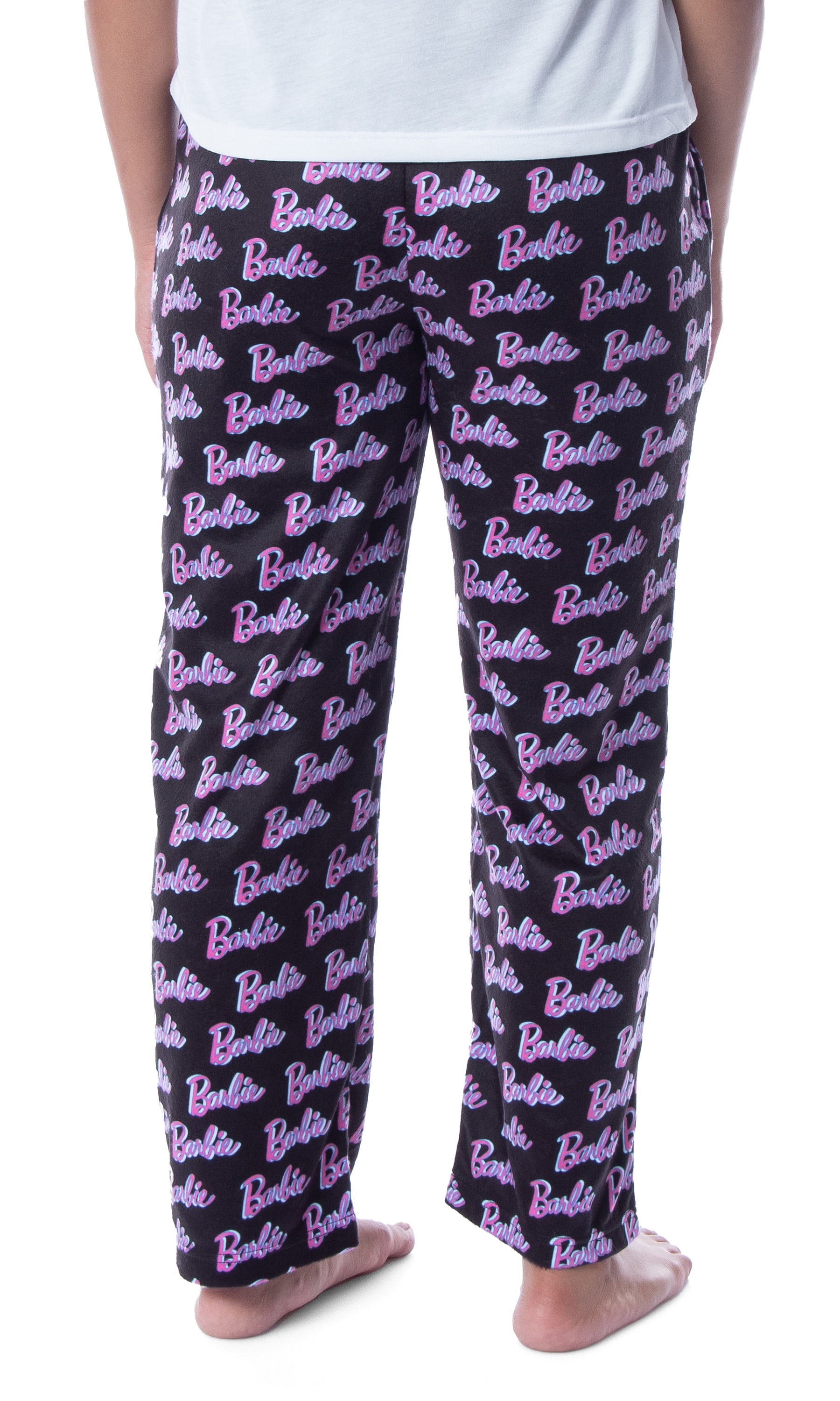 Mattel Womens' Barbie Logo All Over Loungewear Pajama Pants (XS) Walmart.com