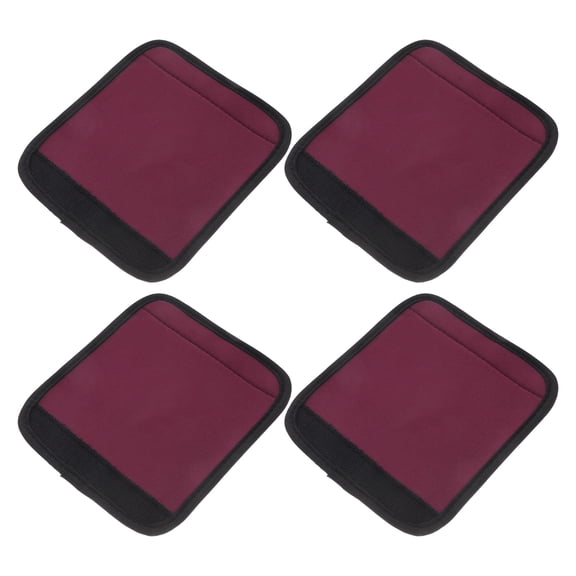 DEEPCRAFF Set of 4 Neoprene Barbell Sleeve Pads in Dark Red for Multi-Device Workout and Comfort