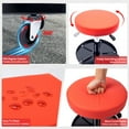 thumbnail image 4 of WheelX Mechanic Stool, 300 LBS Rolling Pneumatic Creeper Garage/Shop Seat with Casters, Adjustable Height 17-23 inch in Padded Rolling Workshop Stool with Tool Tray, for Garage, Shop, Auto Repair, 4 of 7