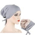 thumbnail image 4 of MESSUEN Beanie Hat Brimless Hats for Women's Sun Hat Womens Sun Hat Women's Head Wraps Women Turban Ladies Turbans E One Size, 4 of 4