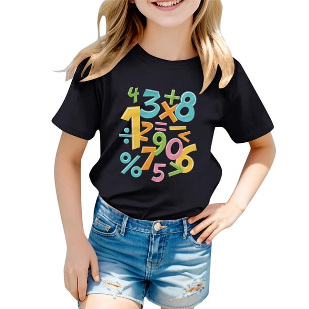 Camiseta Suelta de Cuello Redondo de Manga Corta Impresa con Suéter Casual de Moda para el Uso Diario Y las Citas