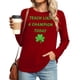thumbnail image 2 of Uootdi St Patricks Day Long Sleeve Shirts for Women Retro Lucky Clover Tshirt Irish Shamrock Graphic Tee Tops Gift, 2 of 7