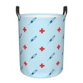 thumbnail image 1 of Fotbe Syringe And Red Cross Cesto de Ropa con Asas, Cesto Impermeable de Gran Capacidad, Bolsa de Lavado para Dormitorio, Cesto de Ropa con Ruedas y Asas-Medium, 1 of 6
