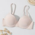 thumbnail image 3 of Tqyyweavej Demi Bras for Women Lightly Lined Adjustable Push Up Bralette Bras Wireless Breathable Ribbed Seamless Bras Size S to 2XL, 3 of 6