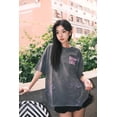 thumbnail image 5 of Camiseta holgada informal de manga corta con estampado de calaveras de Saint Louis de verano, estilo rock, estilo urbano, de algodón puro lavado, 5 of 5