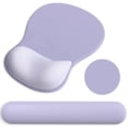 thumbnail image 1 of Set de Pad para Ratón y Reposa Muñecas para Teclado G JGOO Ergonómico Morado, 1 of 7