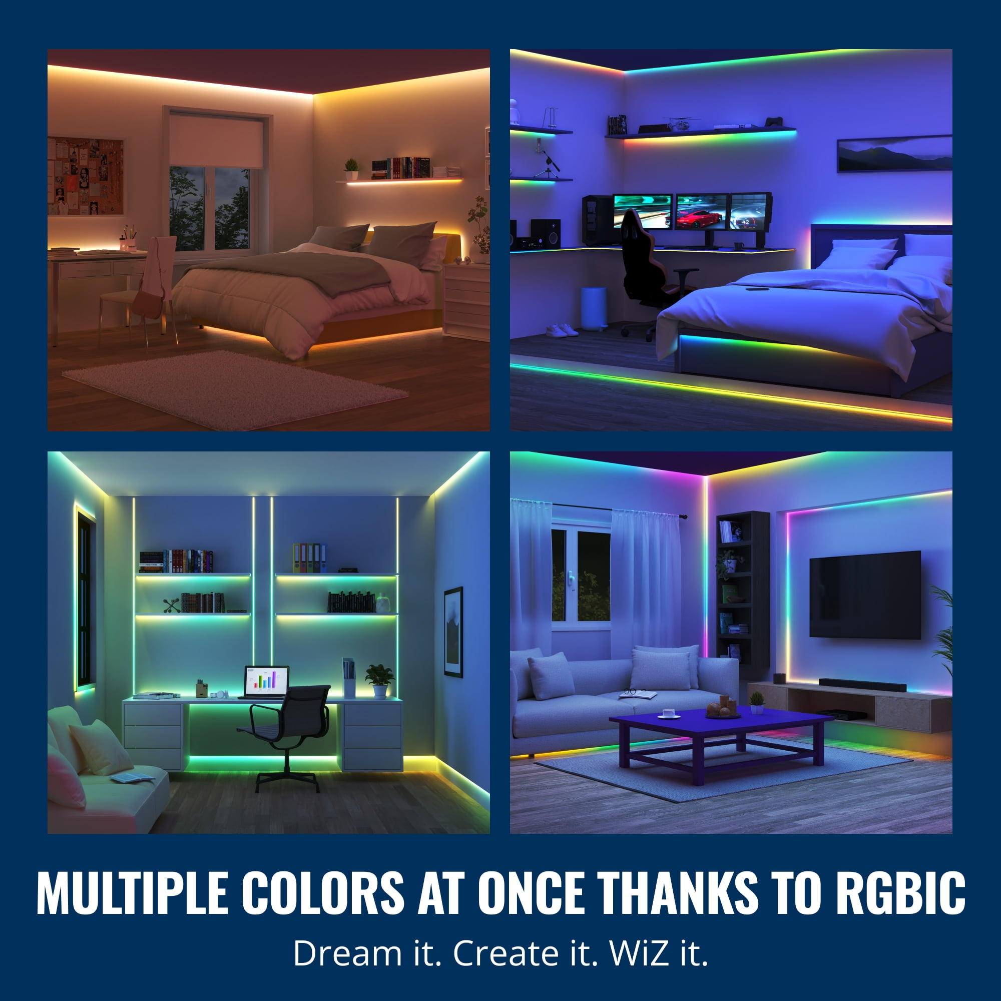 Wiz RGBIC LED Light Strip 10m(32.8ft)